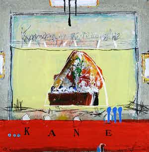 Kantcho Kanev - Zeefdruk en collage op geschept papier, Schip Kane verkocht voor € 35!