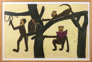 Fons Haagmans - Litho, Pour les enfants - Ingelijst verkocht voor € 60!