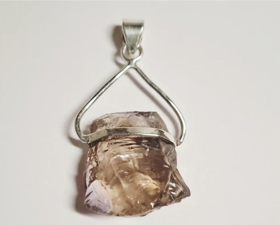 Nieuwe zilveren  hanger  met ruwe ametrine kristal  11,9 ct kopen? Bied vanaf 60!