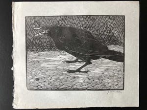 Jan Mankes - Houtsnede Zwarte Kraai - Gesigneerd - 1918 kopen? Bied vanaf 465!