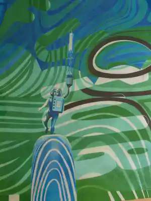 Noa Wheeler - Ingelijste zeefdruk , ‘Vijf voor Twaalf’ - 1997 – 77 x 61 cm vendu pour 50€ !