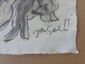 Jan Sierhuis - DANSENDE FIGUREN / ORIGINEEL WERK / 30x21cm / SIG / 1994 kopen? Bied vanaf 50!