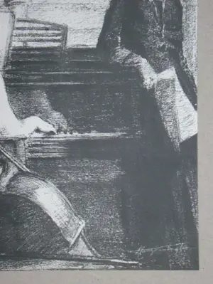 Georges Van Zevenberghen - Adagio - 1931 - Originele lithografie - Gesigneerd kopen? Bied vanaf 100!