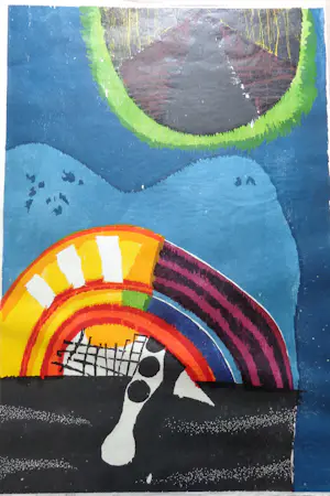 Guillaume Le Roy - ELLEN / KLEURHOUTSNEDE / 92x62cm / SIG / 1971 kopen? Bied vanaf 75!