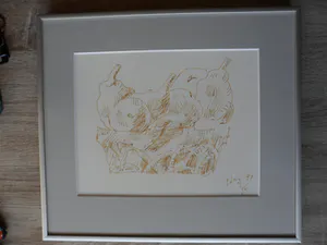 Paula Thies - Pentekening, een fruitmand. kopen? Bied vanaf 20!