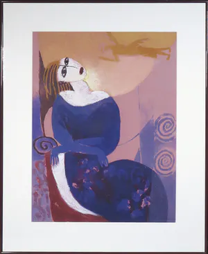 Katrien Caymax - Gemengde techniek op papier, Zonder titel - Ingelijst kopen? Bied vanaf 100!