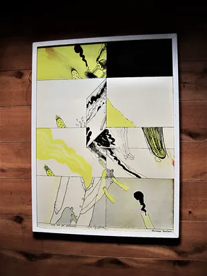 Hannes Postma - GROTE handgekleurde ETS - kleine oplage (35) - Lay out for Pandora - gesigneerd kopen? Bied vanaf 32!