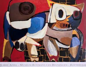 Karel Appel - Mooie tentoonstellingsaffiche - Museum Boymans-Van Beuningen kopen? Bied vanaf 35!