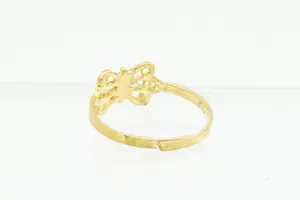 52- Leuke 18 Krt gouden dames / kinder ring met vlinder - kleine maat! kopen? Bied vanaf 40!