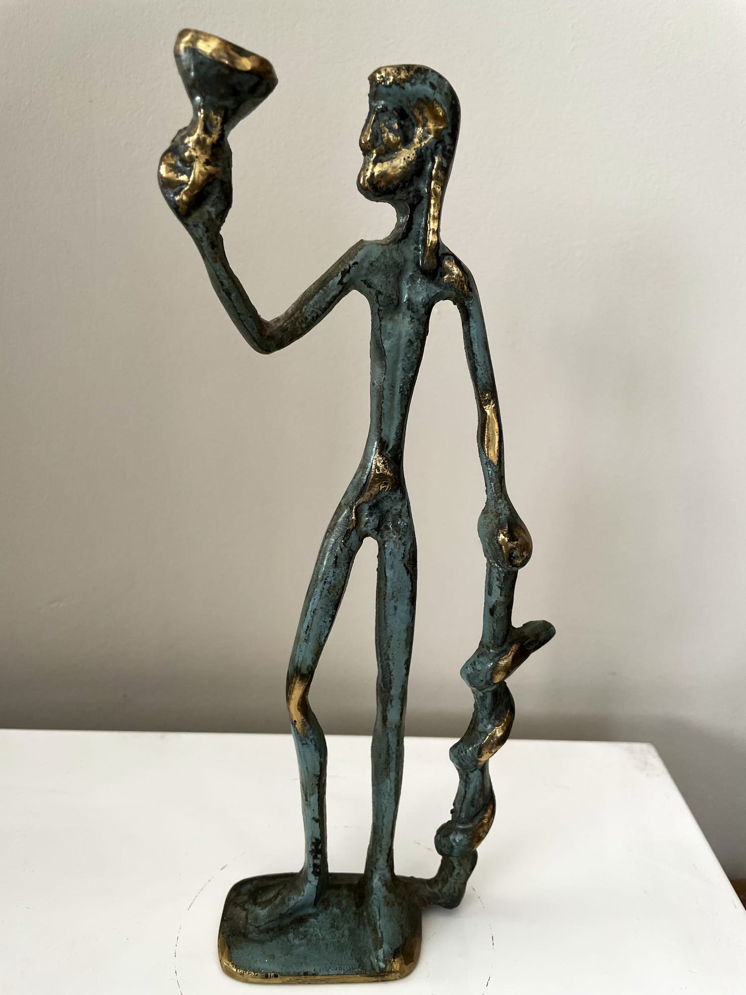 Brons (Onbekend) - Asklepios god van de geneeskunde kopen? Bied vanaf 20!