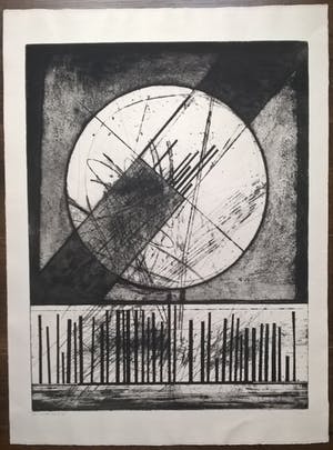 Ko Oosterkerk - Gesigneerde ets kopen? Bied vanaf 60!