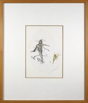 Jef Snauwaert - Gemengde techniek op papier, Zonder titel - Ingelijst kopen? Bied vanaf 70!