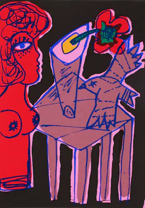 Corneille - Kleuren litho: 1981 kaufen? Bieten Sie von 225!