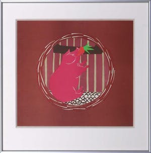 Niet of onleesbaar gesigneerd - Zeefdruk, Die Saubrenner - Ingelijst kopen? Bied vanaf 1!