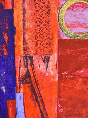 Jos Verwiel - Abstract rood II kopen? Bied vanaf 50!