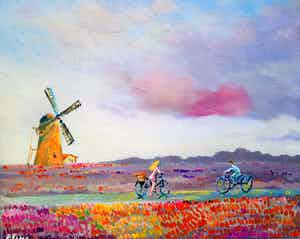 Elena Polyakova - Tulpen veld verkocht voor € 45!