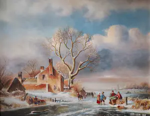 Hans Habraken - Winterlandschap kopen? Bied vanaf 395!