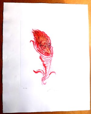 Ernst Fuchs - tittle: Selbstportrait GROTESK kopen? Bied vanaf 1!