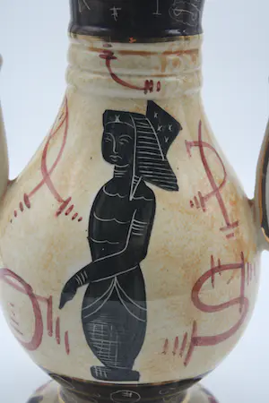 Niet of onleesbaar gesigneerd - Prachtige Oude Aardewerken Saint Ghislain Amphore (20e eeuw kopen? Bied vanaf 1!