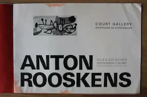Anton Rooskens - 2 tentoonstellingscatalogussen - 1961, 1967 kopen? Bied vanaf 50!