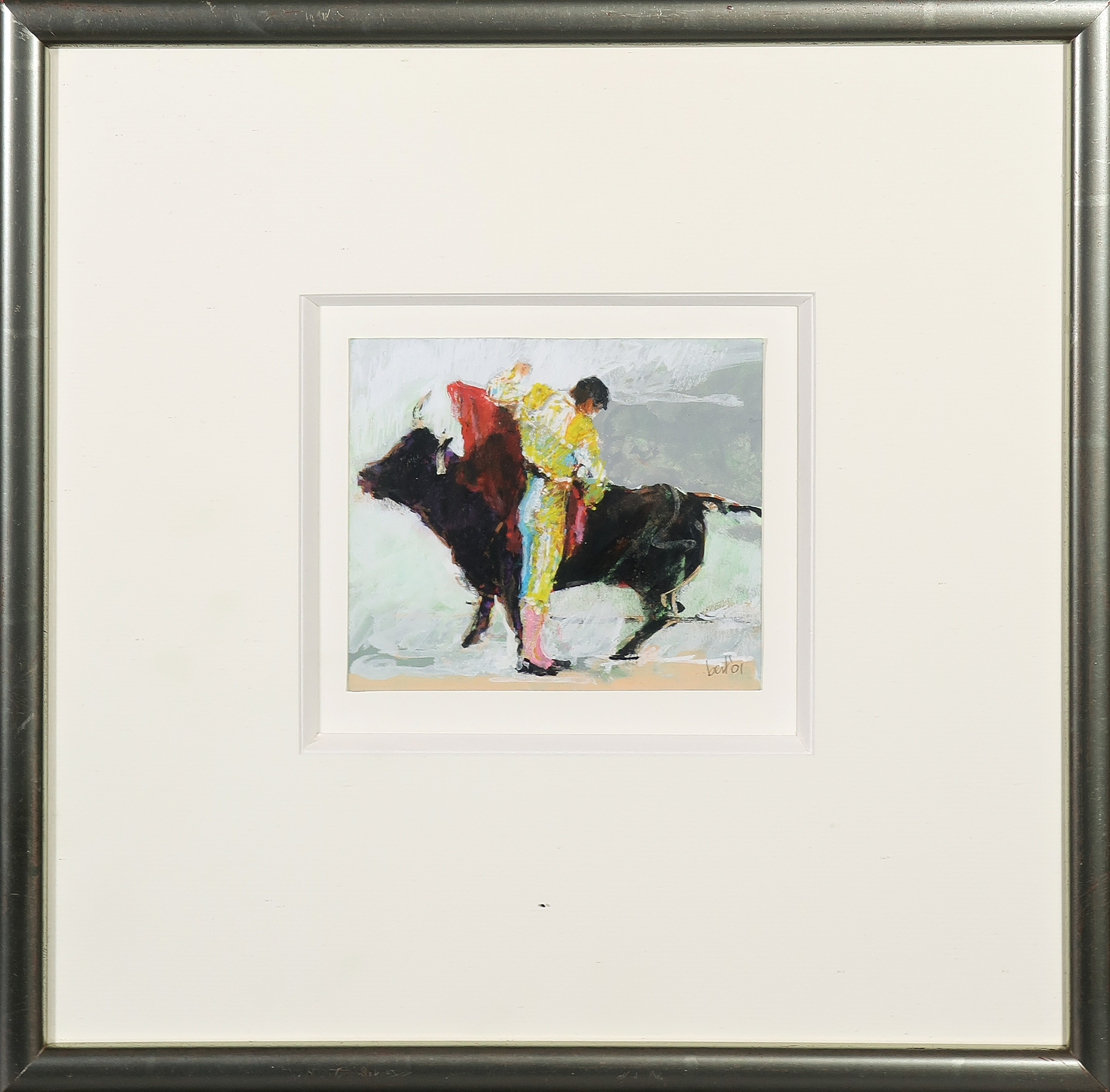 Bert van Zelm - Gouache, Toros - Ingelijst kopen? Bied vanaf 20!