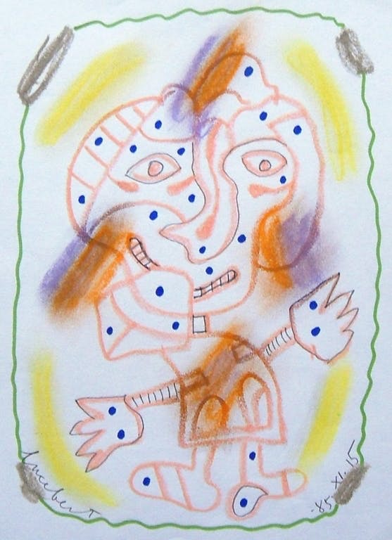 Lucebert - Lucebert: zonder titel , gemengde techniek op papier (met COA) kopen? Bied vanaf 599!