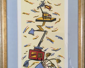 Hans Wap - "Nieuwe woning" (2007) | zeefdruk in nieuwstaat - ingelijst kopen? Bied vanaf 45!