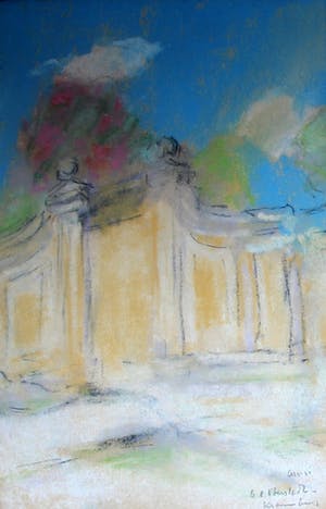 Anna Clara Oberstadt-Kranenburg - krijttekening (wasco) , 2 tekeningen kopen? Bied vanaf 55!