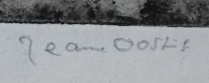 AcheterJeanne Bieruma Oosting - Ets: 'Een winter in Rusland', Brug bij het Kremlin - 1970? Enchérissez de 250!