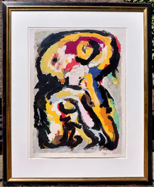 Karel Appel - Ivresse, liho (mooi ingelijst, groot!) kopen? Bied vanaf 1450!