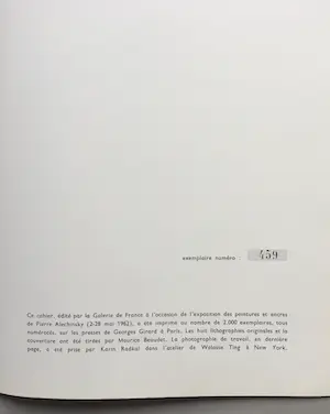 Pierre Alechinsky - catalogus - Galerie de France - 1962 - met originele litho’s kopen? Bied vanaf 125!