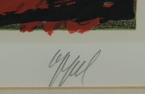 Karel Appel - Litho, Can we dance a landscape? - Ingelijst kopen? Bied vanaf 1!