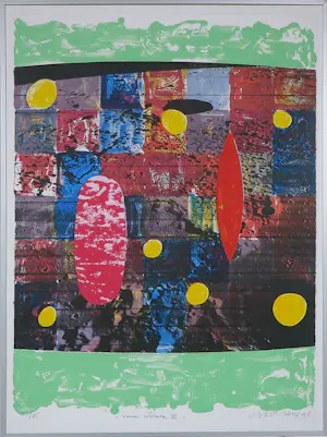 Jelis van Dolderen - 4 x zeefdruk op papier uit de serie Luna Colorata - Ingelijst kopen? Bied vanaf 50!