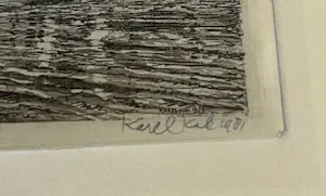 Karel Kok - Lot van 2, Stoomtram Katwijk aan de Rijn Ca 1900 + Havenzicht kopen? Bied vanaf 30!