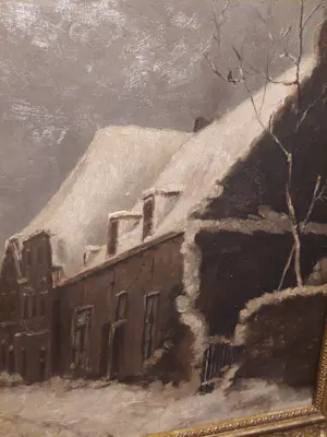 Niet of onleesbaar gesigneerd - Winterlandschap kopen? Bied vanaf 1!
