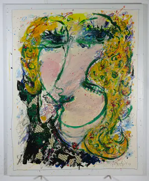 Kees Salentijn - Olieverf, krijt en potlood op doek, Esmeralda kopen? Bied vanaf 1000!