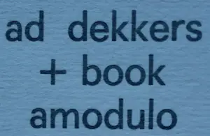 Ad Dekkers - Boekje: uitgever: Amadulo (Italië), met 12 voorstellingen vd kunstenaar - 1970 kopen? Bied vanaf 149!
