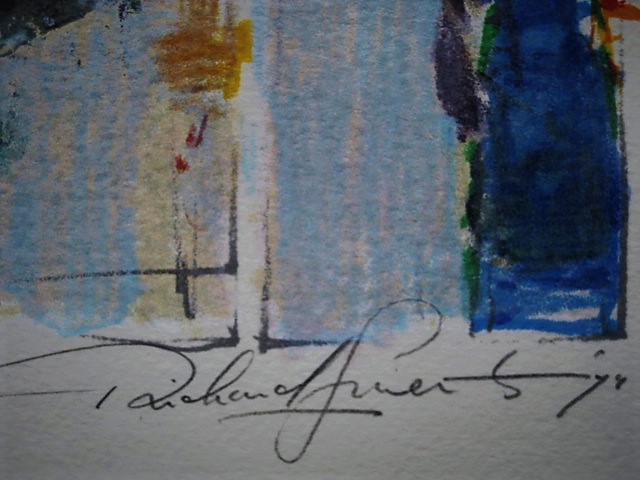 Richard Smeets - Exclusief (40 ex) Oplage Zeefdruk "Denkend aan Holland" gesigneerd met opdracht kopen? Bied vanaf 1!