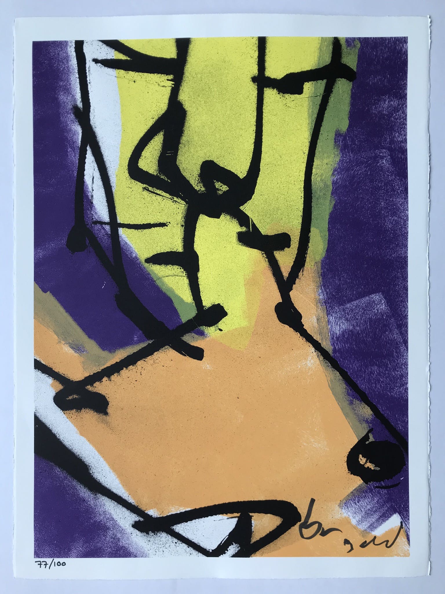 Herman Brood - Zeefdruk - Man op Paard verkocht voor € 100!