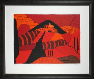 Ronald Boonacker - Zeefdruk, Villa Montesoggione - Ingelijst (Groot) kopen? Bied vanaf 80!