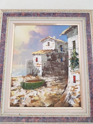 Niet of onleesbaar gesigneerd - 3 schilderijen van belgische kunstenaars kopen? Bied vanaf 1!