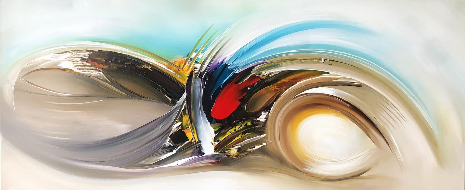 Gena - Abstract “ Storm” verkocht voor € 250!