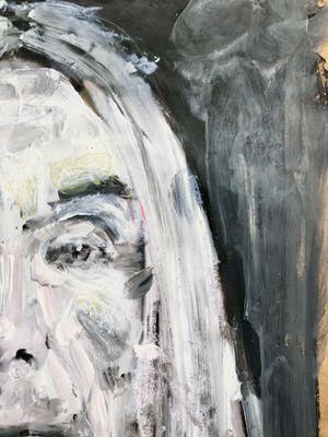Peter Klashorst - Iggy Pop - Schilderij op papieren zak kopen? Bied vanaf 1!