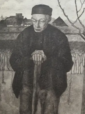 Jan Mankes - Twee heliogravures. Knecht Douwe. kopen? Bied vanaf 20!