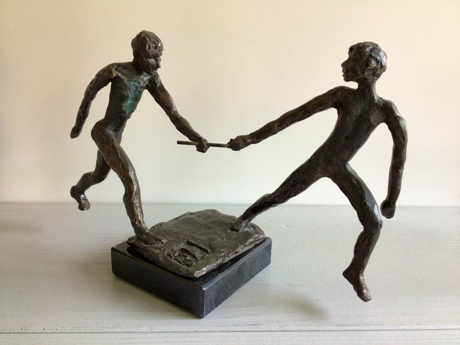 Buy Astrid Veldhuyzen-Koppen - “ De Estafette lopers “ .? Bid from 79!