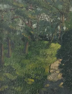 Cor Noltee - Impressionistisch boszicht kopen? Bied vanaf 90!