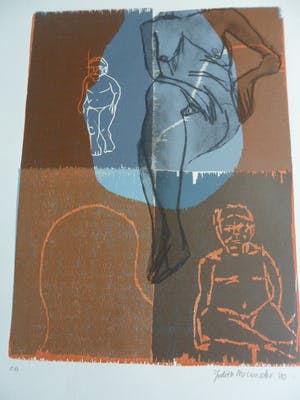 Judith Macrander - Houtsnede , zonder titel. kopen? Bied vanaf 40!