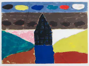 Harrie Gerritz - Zeefdruk op papier, Autumn clouds - Ingelijst kopen? Bied vanaf 100!