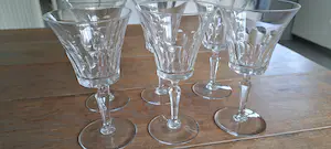 Val-Saint-Lambert - 6 mooie kristallen St. Lambert glazen. kopen? Bied vanaf 300!