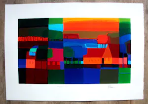 Ton Schulten - zeefdruk: herfsttooi - 2001 kopen? Bied vanaf 475!